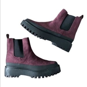 New Nordstrom Rack Purple Bellamy Lug Boots- 9.5